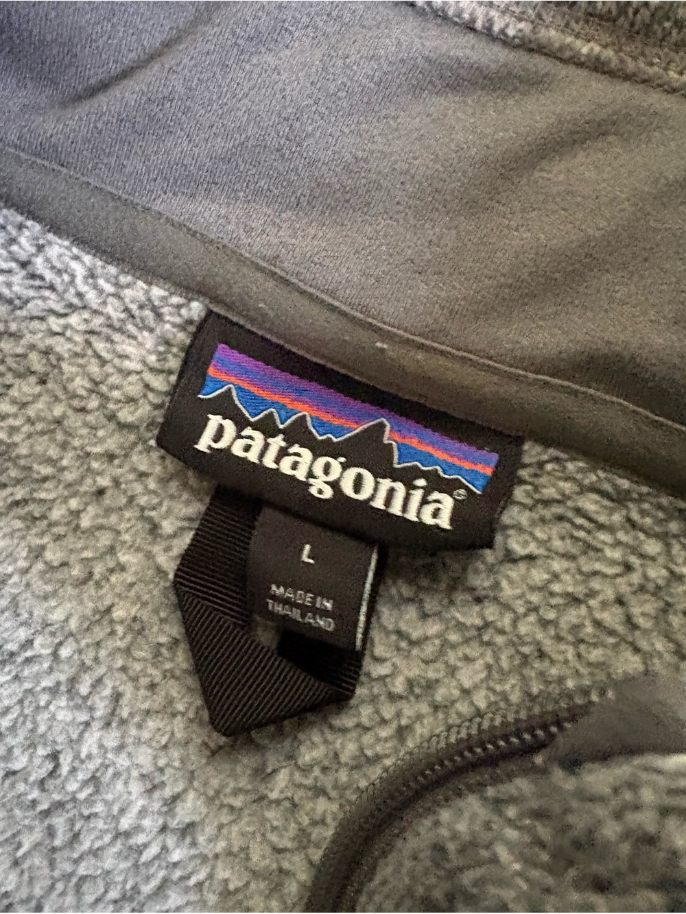 Patagonia Better Sweater Men’s Large Heather Grey Half Zip Fleece Jacket - Picture 6 of 9